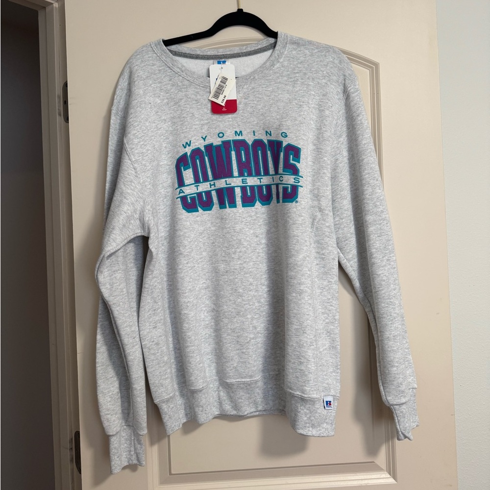 Vintage Style Wyoming Cowboys Crewneck